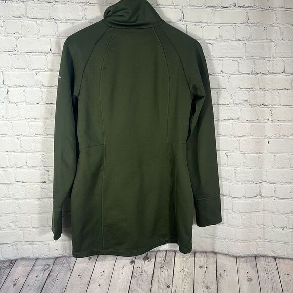 Columbia Soft Shell Omni Wick Olive Green Jacket Coat Windbreaker size M Medium - Picture 5 of 8